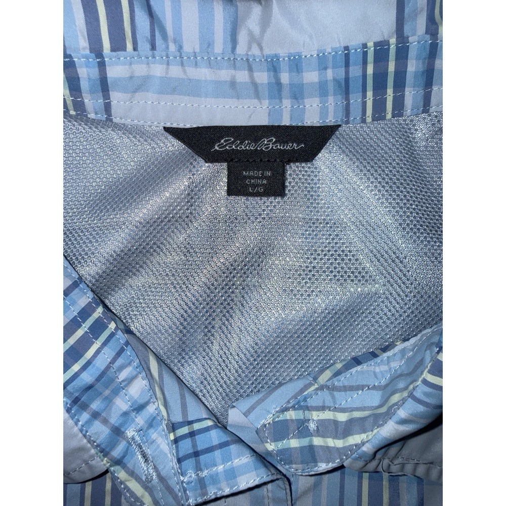 Lot of 2 Eddie Bauer Women's Adventure Shirts Size L Plaid Moisture Wicking - Picture 5 of 15